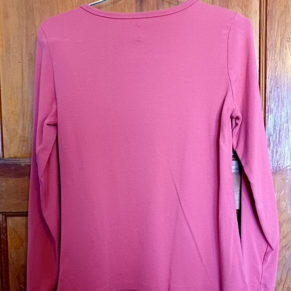 Salmon/pink long sleeve shirt - Picture 3 of 3